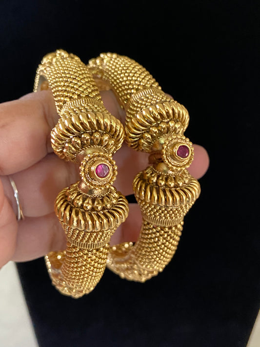 Traditional Antique Bangles | Temple Inspired Kadas