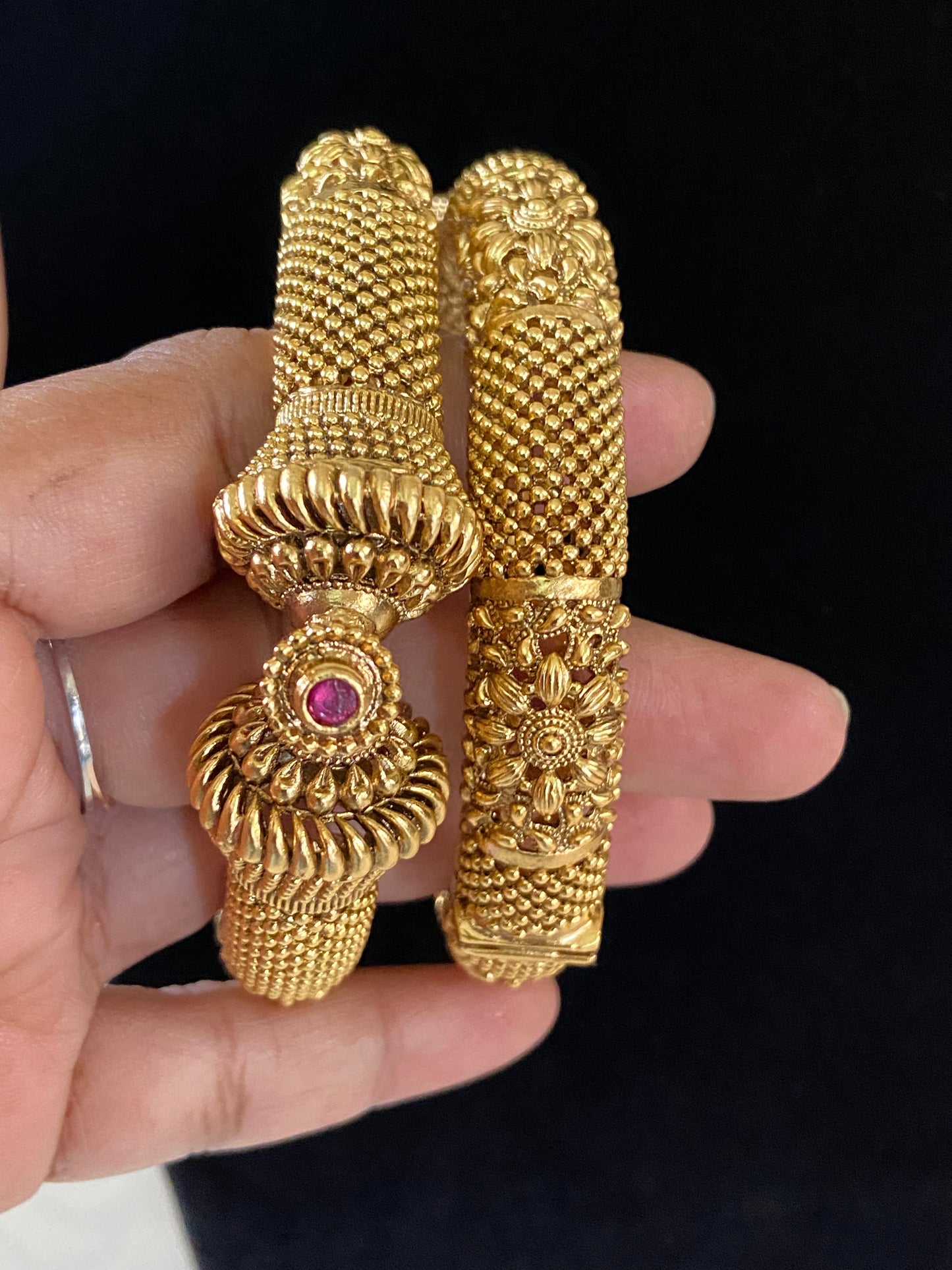 Traditional Antique Bangles | Temple Inspired Kadas