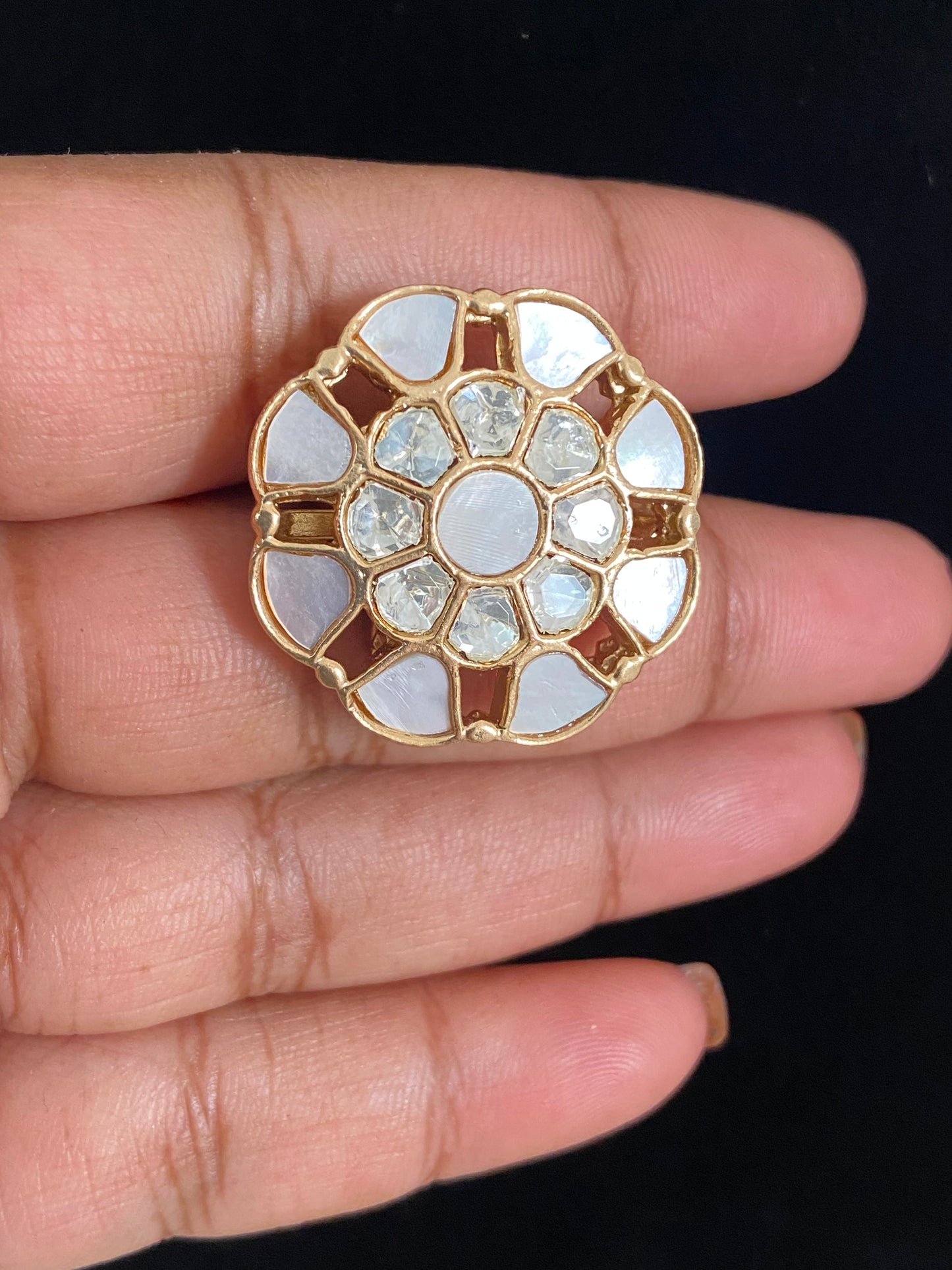 Kundan Finger Ring | Adjustble Finger Ring