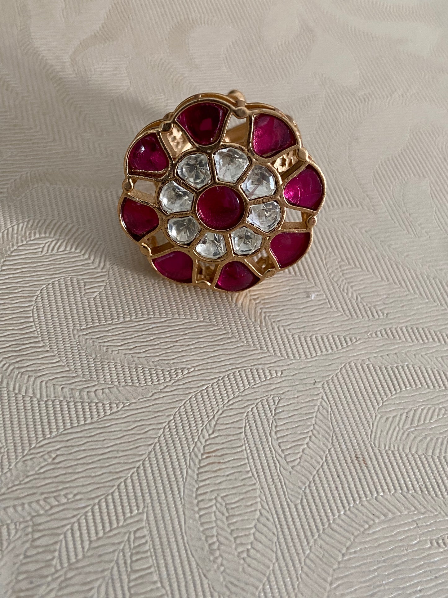 Kundan Finger Ring | Adjustble Finger Ring