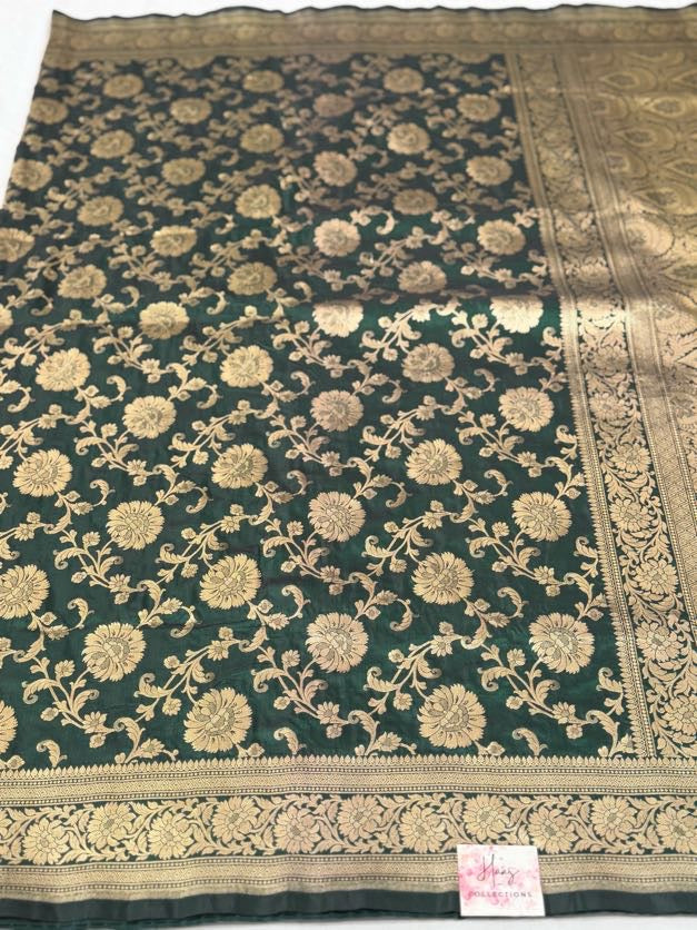 Pure Banaras Jaal Saree | Traditional Indian Sarres In USA |  Silk Mark Certified Saree