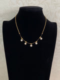 AD Flower Drop Mangalasutra | Simple Black Beads Necklace