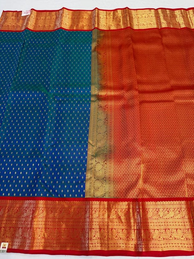 Vintage Kanjivaram Silk Saree | Kanjivaram Pattu Saree | Indian Traditional Saree | Bridal Saree
