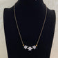 AD Flower Pendant Mangalasutra With Studs | Black Beads Necklace