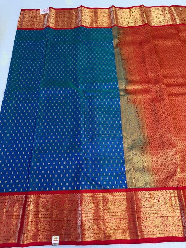 Vintage Kanjivaram Silk Saree | Kanjivaram Pattu Saree | Indian Traditional Saree | Bridal Saree