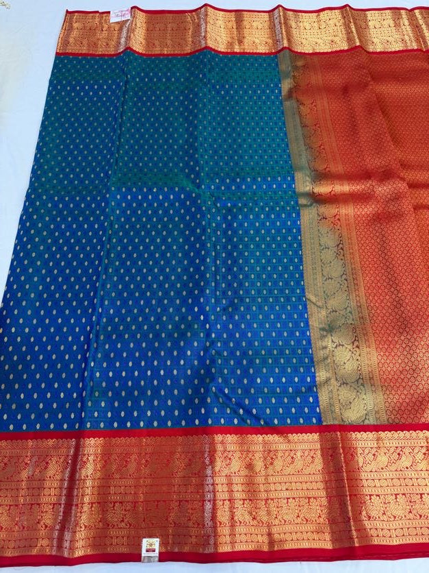 Vintage Kanjivaram Silk Saree | Kanjivaram Pattu Saree | Indian Traditional Saree | Bridal Saree