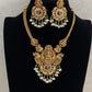 Antique Temple Lakshmi Necklace Set | Traditional South Indian Jewelry