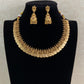 Traditional Antique Lakshmi Kasula Necklace With Jumkis | Indian Jewlery