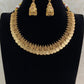 Traditional Antique Lakshmi Kasula Necklace With Jumkis | Indian Jewlery