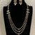 Triple Layer Pearl & Kundan Necklace With Earrings |  Indian Necklace