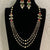 Triple Layer Pearl & Kundan Necklace With Earrings |  Indian Necklace