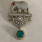 AD Elephant Brooch Pin |  Indian Jewelry In USA