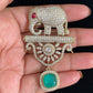 AD Elephant Brooch Pin |  Indian Jewelry In USA