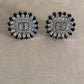 AD Rhodium Tops | Indian Stud Earrings