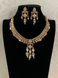 Antique Jalebi Necklace With Earrings |  Traditional Necklace