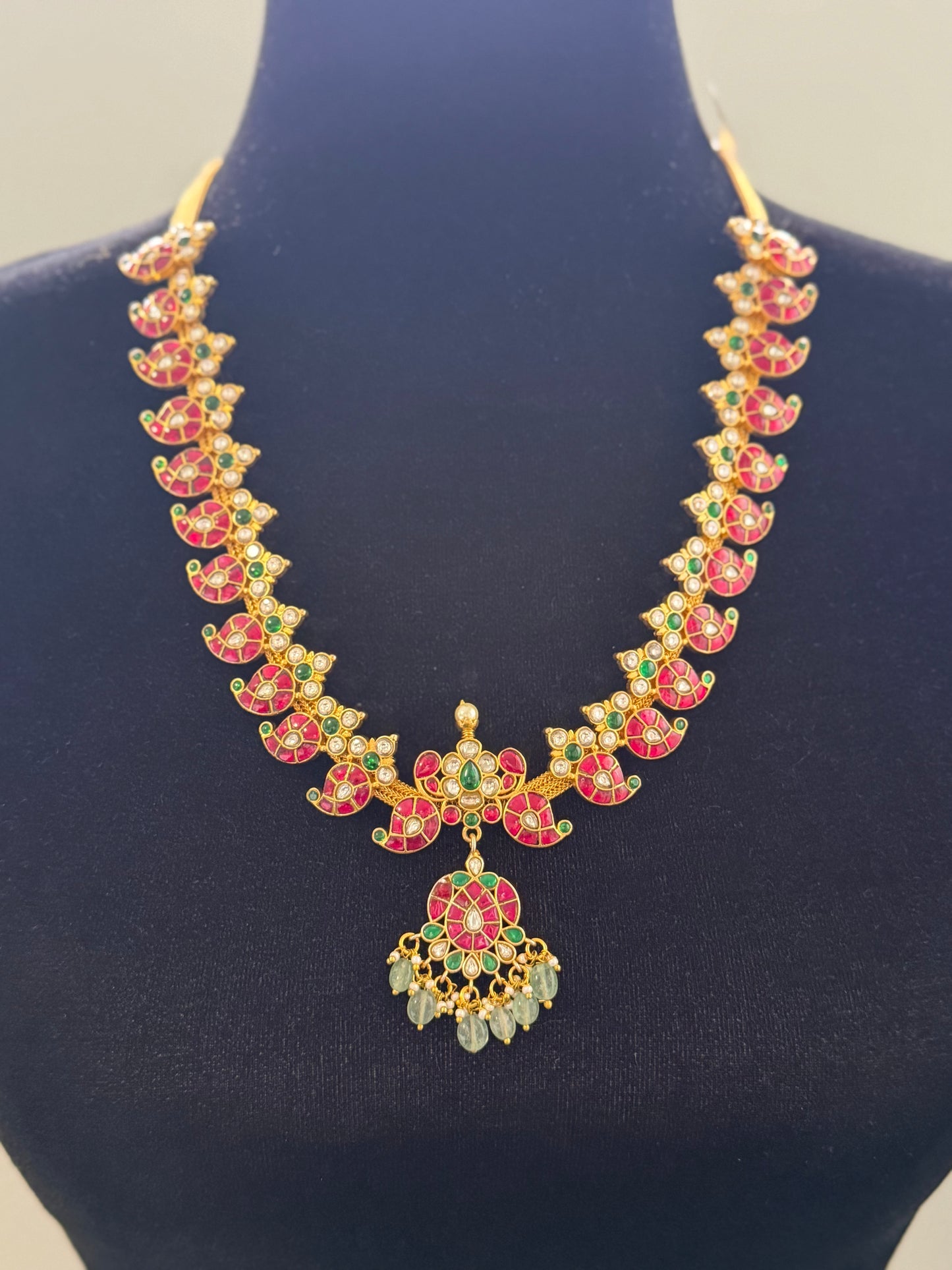 Jadau Kundan Mango Necklace | Traditional Indian Necklace