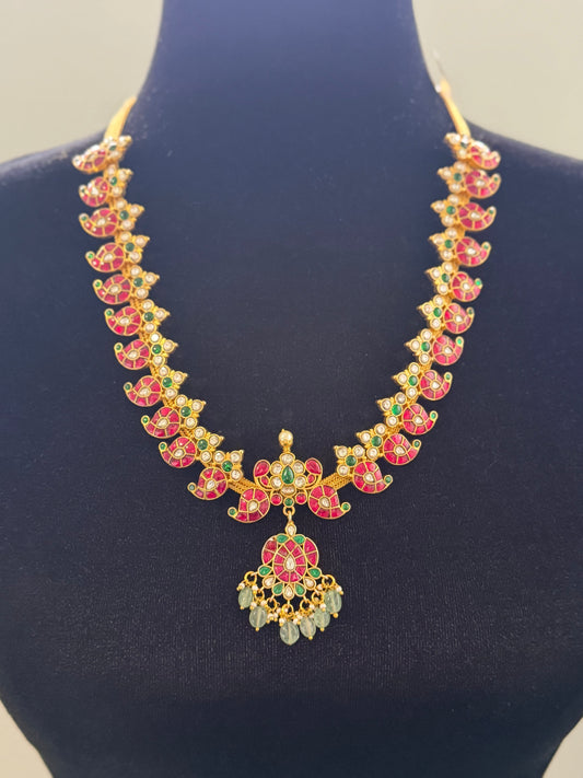 Jadau Kundan Mango Necklace | Traditional Indian Necklace