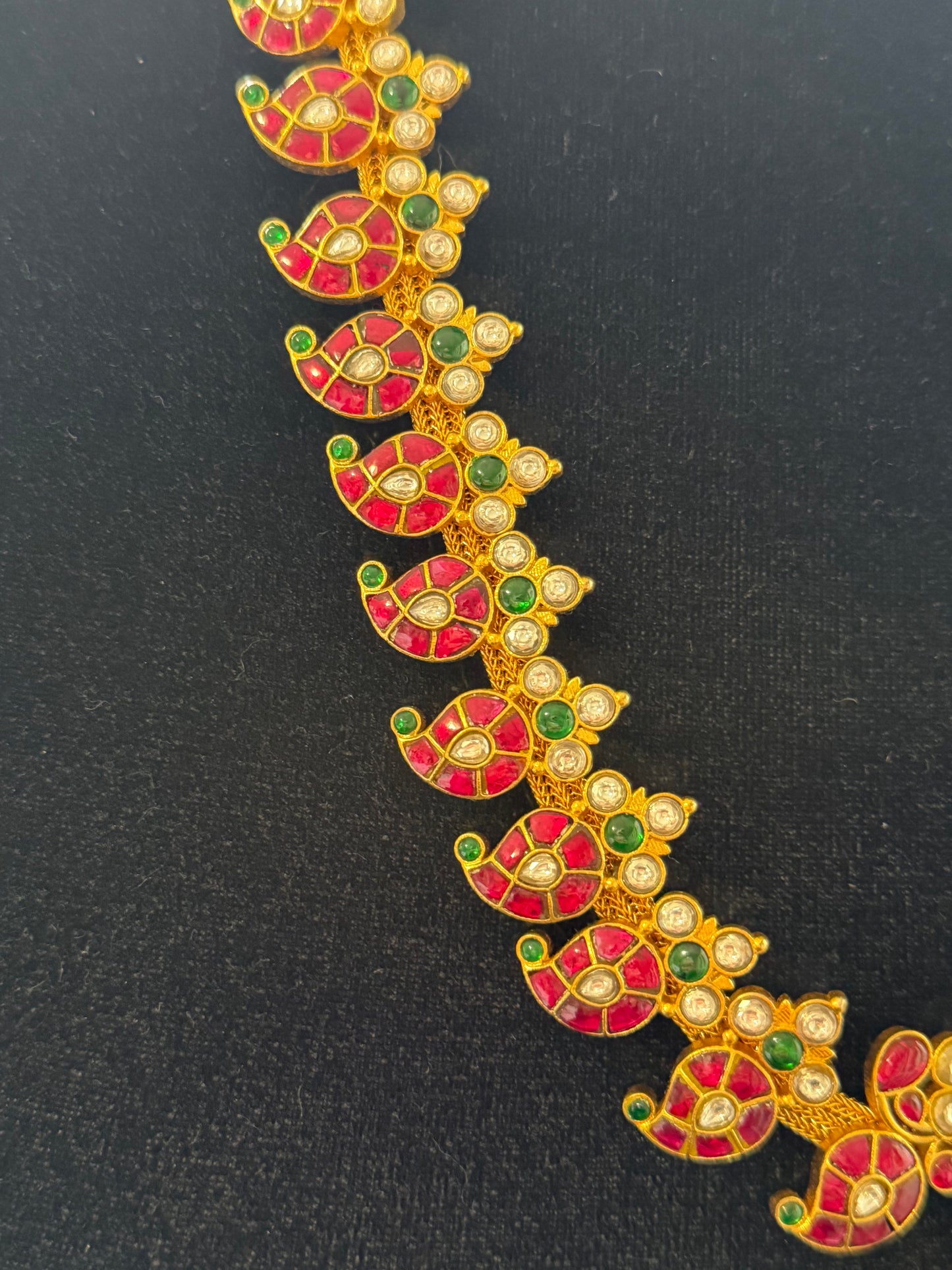 Jadau Kundan Mango Necklace | Traditional Indian Necklace