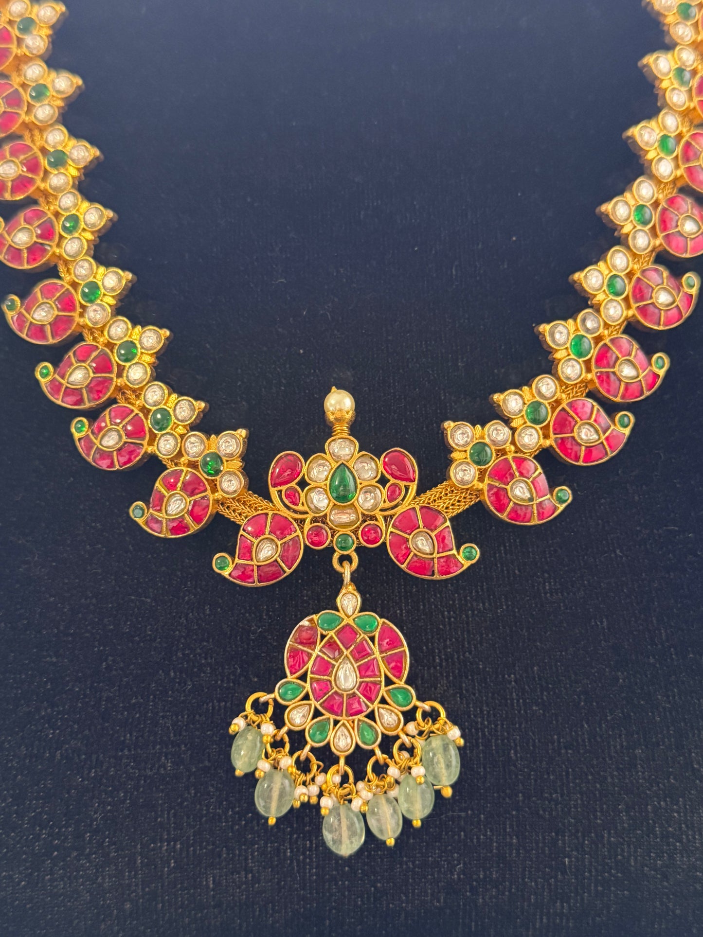 Jadau Kundan Mango Necklace | Traditional Indian Necklace