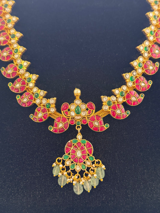 Jadau Kundan Mango Necklace | Traditional Indian Necklace