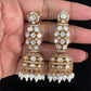 Moissanite Jumki Earrings | Indian Earrings