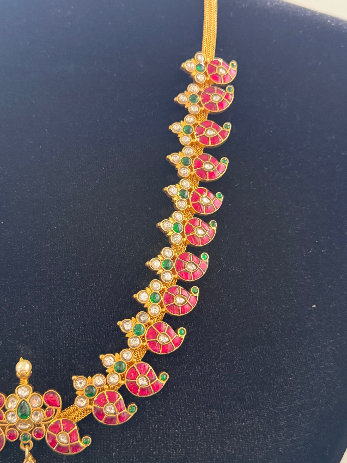 Jadau Kundan Mango Necklace | Traditional Indian Necklace