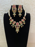 Ahamadabadi Kundan Necklace Set | Handmade jewelry | Indian jewelry in USA