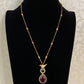 Simple Chain AD Kundan Bird Pendant With Studs | Indian Necklace