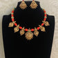 Lakshmi Pendants Coral Mala Set | Indian Jewelry In USA
