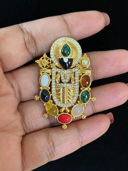Balaji Navratna Pendant  | Indian Jewelry In USA