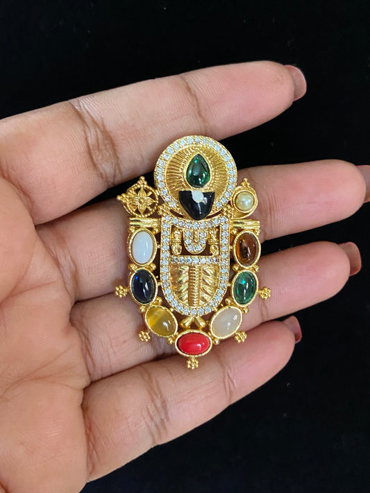 Balaji Navratna Pendant  | Indian Jewelry In USA