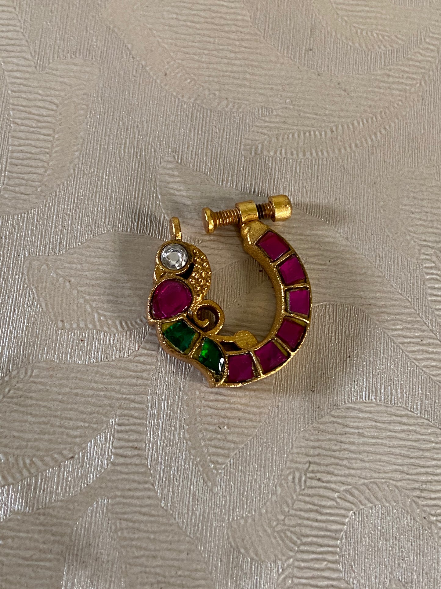 Antique Jadau Kundan Nath |  Indian Nose Rin