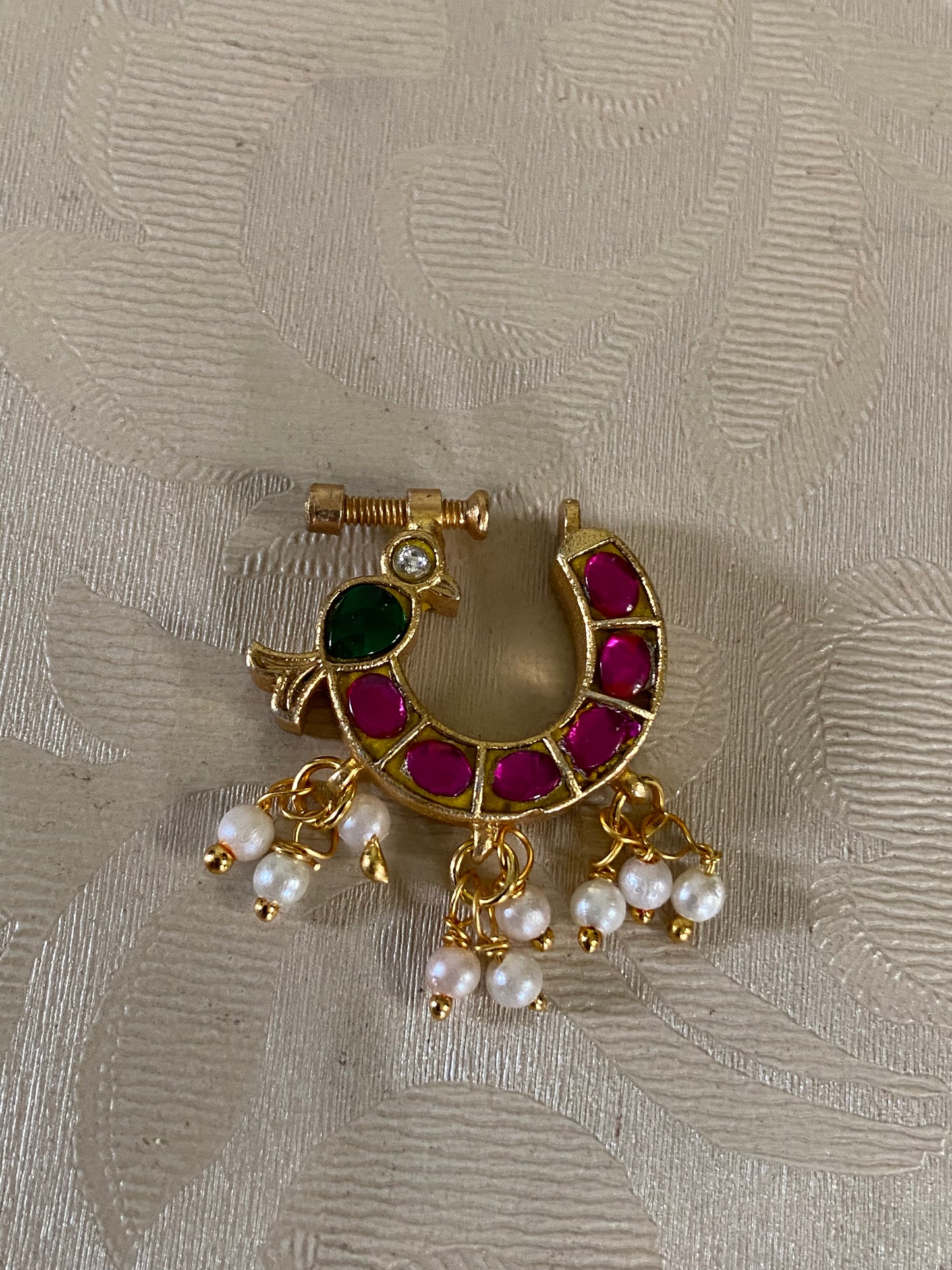 Antique Jadau Kundan Nath |  Indian Nose Ring