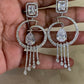 CZ Rhodium Earrings | Indian Jewelry In USA | Gift Idea