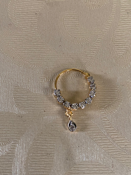 AD Nose Ring |  Indian Nose Ring