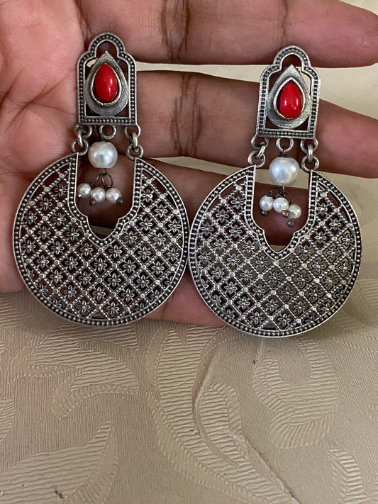 Silver Oxidised Earrings | Indian Jewelry In USA