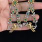 Dual tone Earrings | Oxidised Silver & Gold Tone Earrings