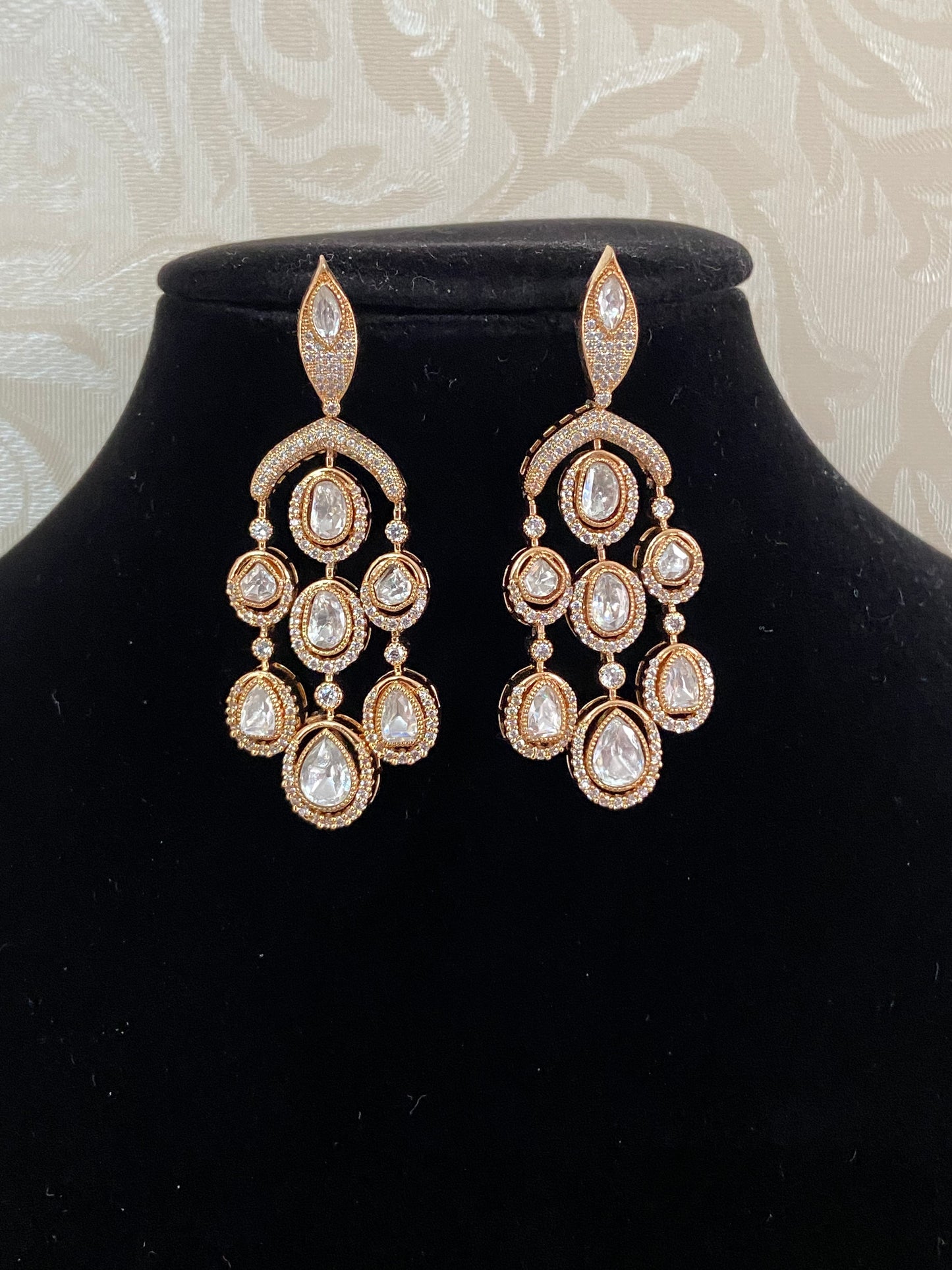 Moissanite Earrings | Indian Jewelry | Gift Idea