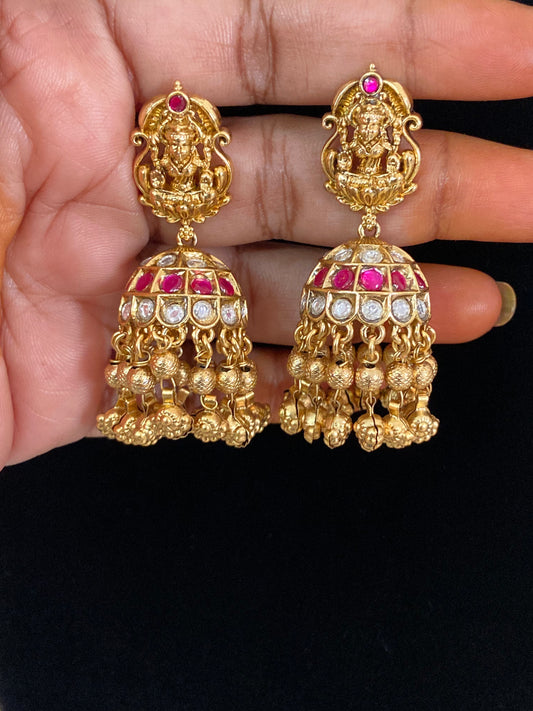 Antique Temple Jumkis | Traditional Indian Jewelry In USA | Gift Idea