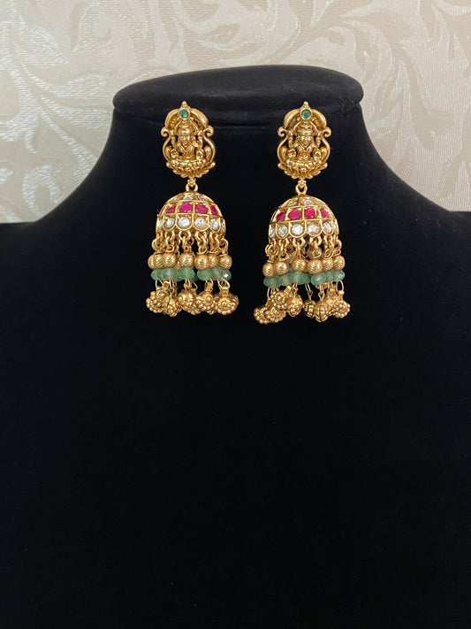Antique Temple Jumkis | Traditional Indian Jewelry In USA | Gift Idea