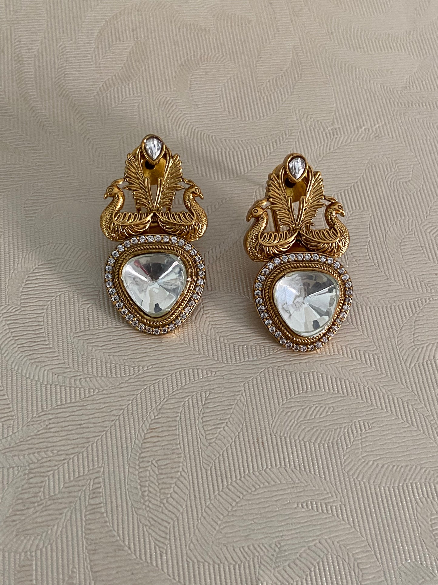 Contemporary Earrings | Antique Polki Kundan Earrings | Gift Idea