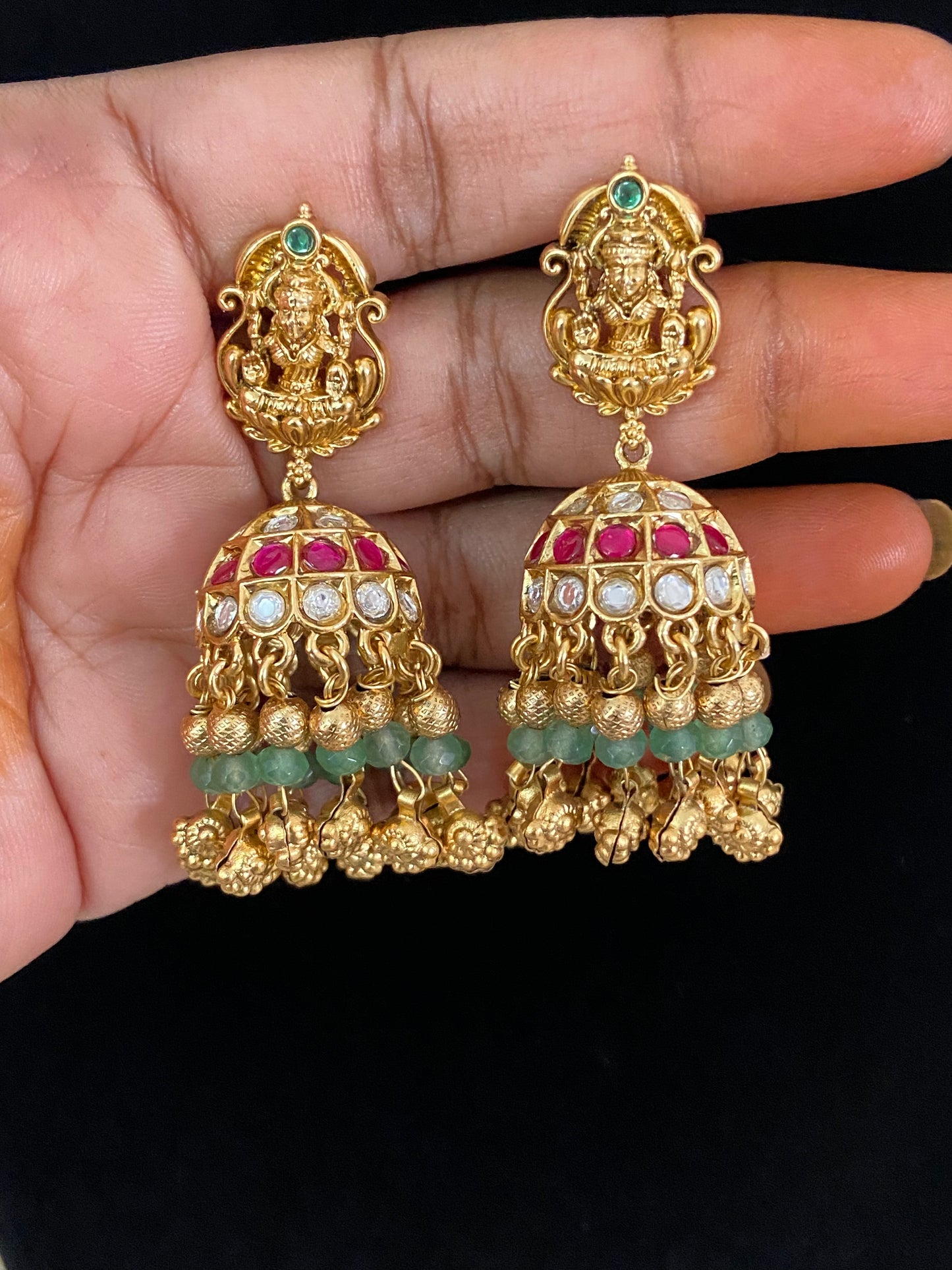Antique Temple Jumkis | Traditional Indian Jewelry In USA | Gift Idea