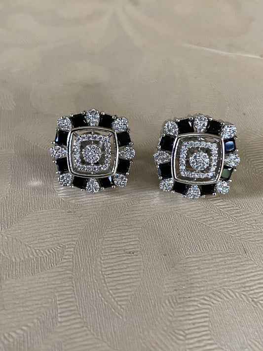 AD Rhodium Studs | Indian Studs