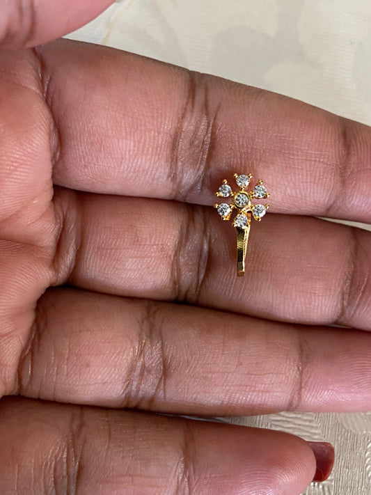 AD Nose Ring |  Indian Traditional Jewelry In USA