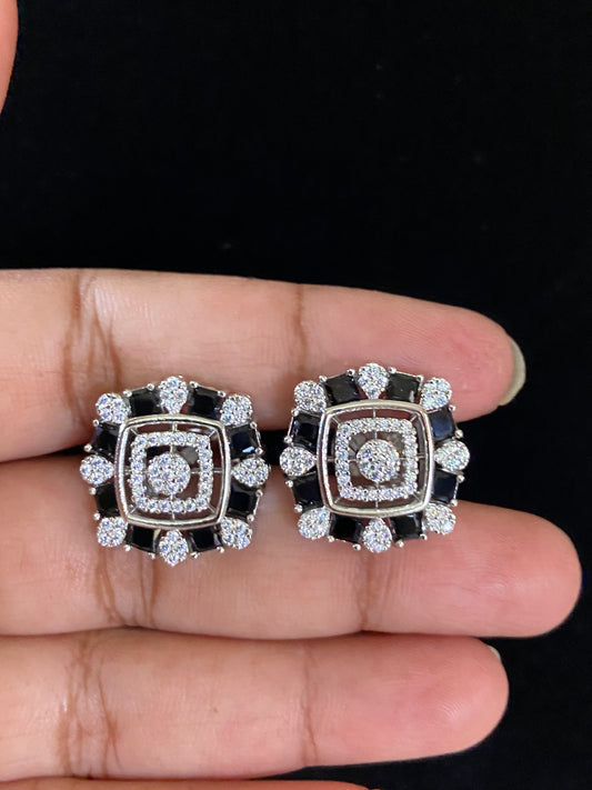 AD Rhodium Studs | Indian Studs