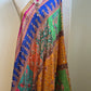 Multi Colors Mirror Work Crape Dupatta