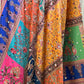 Multi Colors Mirror Work Crape Dupatta