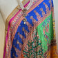 Multi Colors Mirror Work Crape Dupatta