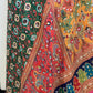 Multi Colors Mirror Work Crape Dupatta