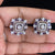 AD Rhodium Studs | Indian Studs
